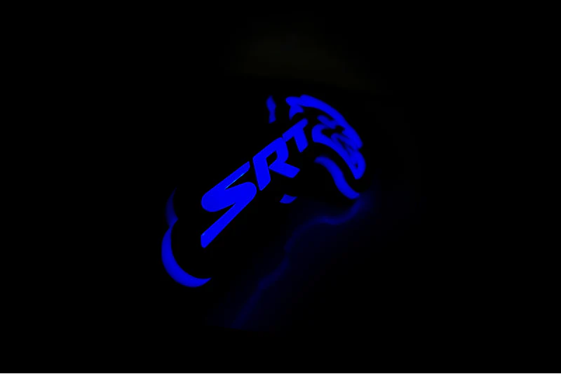 Chrysler Illuminated LED Radiator Grille Emblems and Badges with SRT Hellcat logo - Image 8
