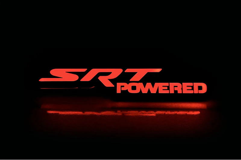 Chrysler Illuminated LED Radiator Grille Emblems and Badges with SRT powered logo - Image 2