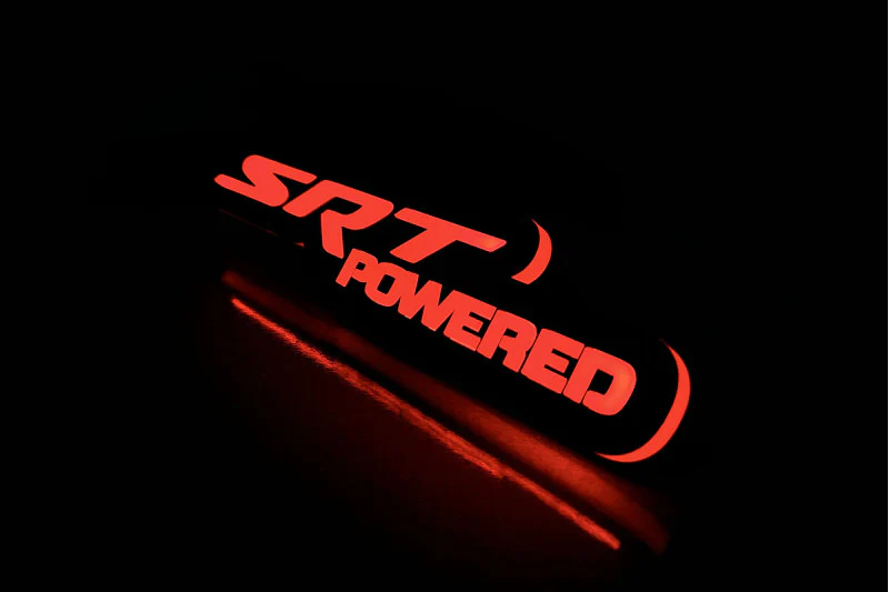 Chrysler Illuminated LED Radiator Grille Emblems and Badges with SRT powered logo - Image 3