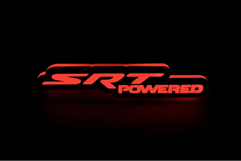 Chrysler Illuminated LED Radiator Grille Emblems and Badges with SRT powered logo - Image 4