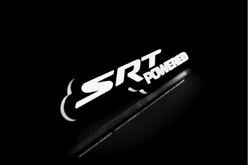 Chrysler Illuminated LED Radiator Grille Emblems and Badges with SRT powered logo - Image 5