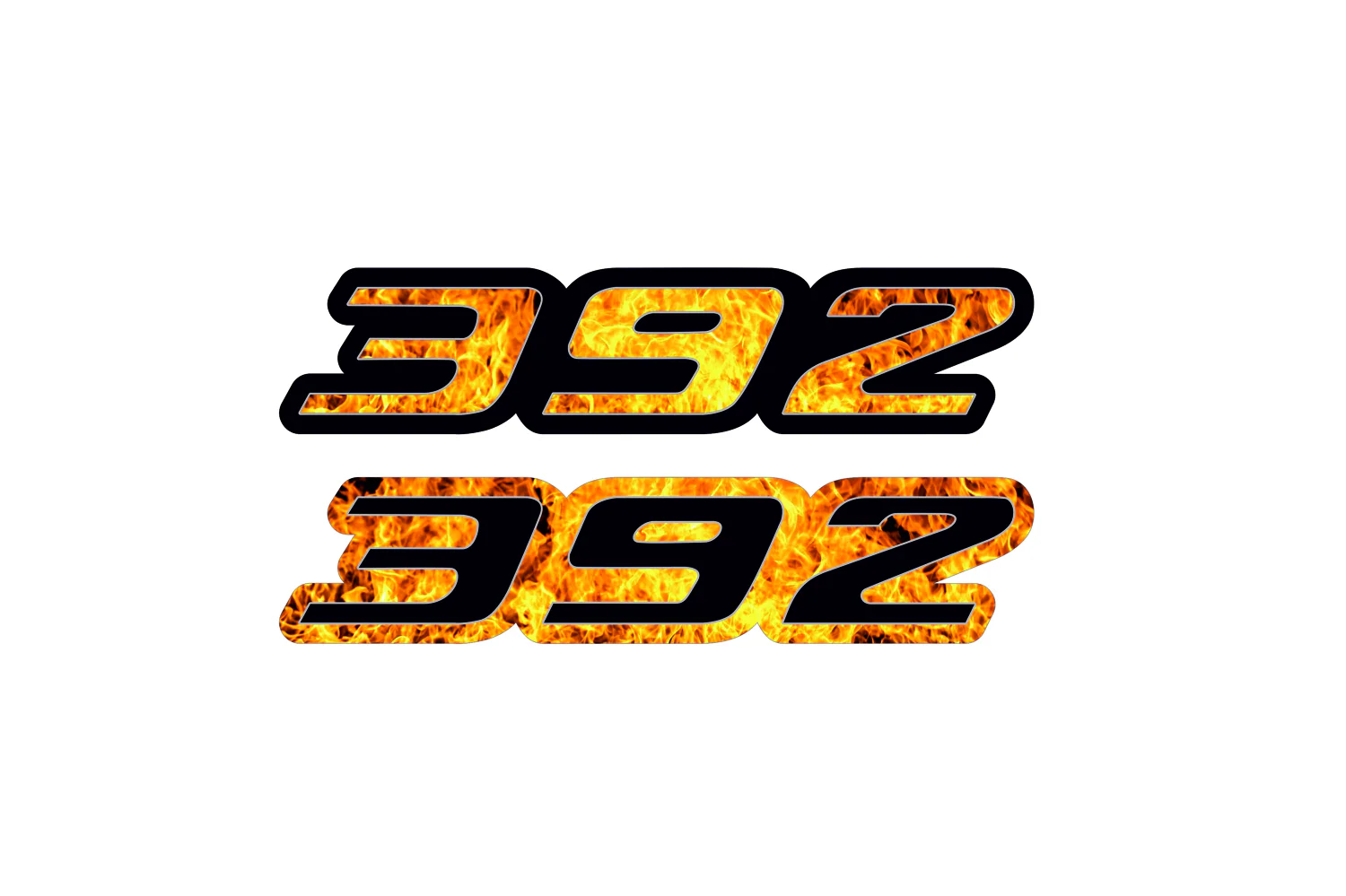 Chrysler Radiator grille emblem with 392 Fire logo - Image 4