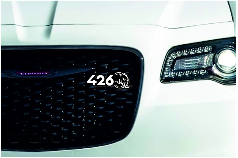 Chrysler Radiator grille emblem with 426 Hellephant logo - Image 2