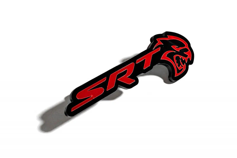 Chrysler Radiator grille emblem with SRT Hellcat logo - Image 6