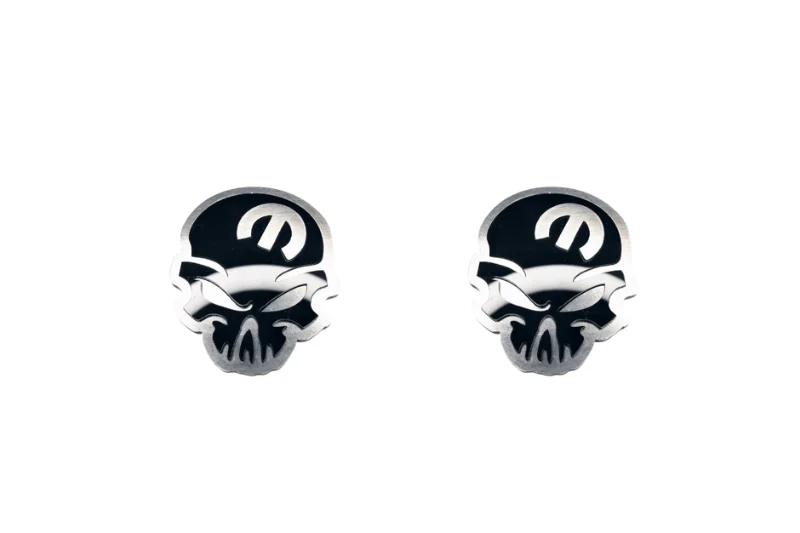 Chrysler Stainless Steel Emblem & Badges set with Mopar Skull logo (Type 2) - Image 2