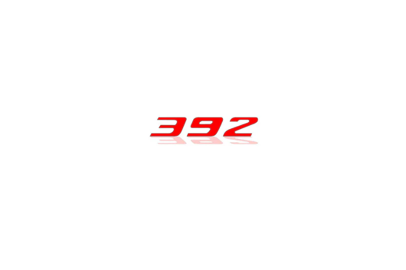 Chrysler tailgate trunk rear emblem with 392 logo (Type Mono)