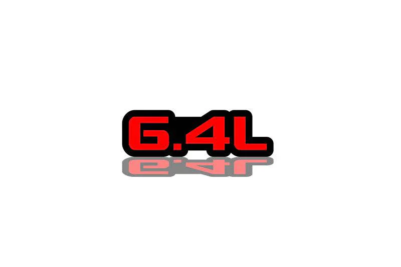 Chrysler tailgate trunk rear emblem with 6.4L logo (type 2)