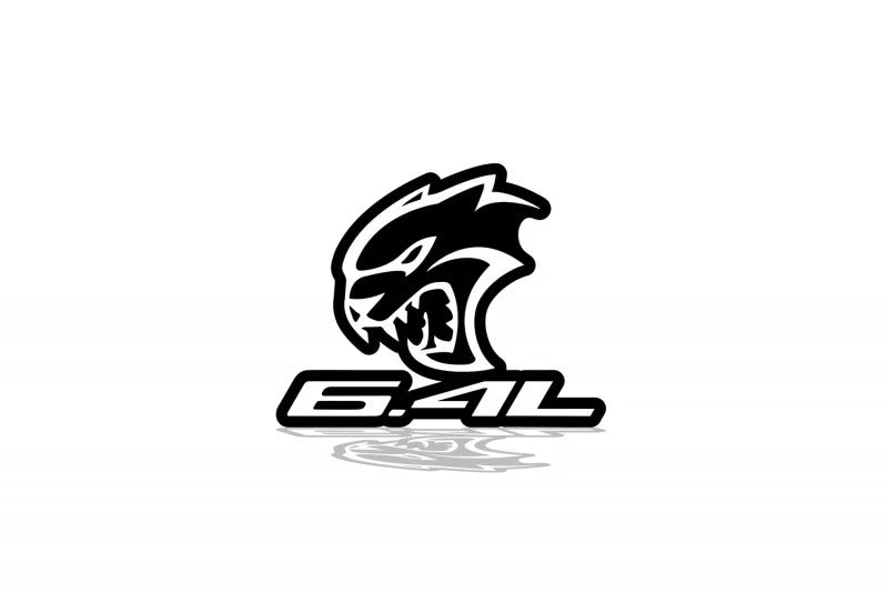 Chrysler tailgate trunk rear emblem with Hellcat 6.4L logo