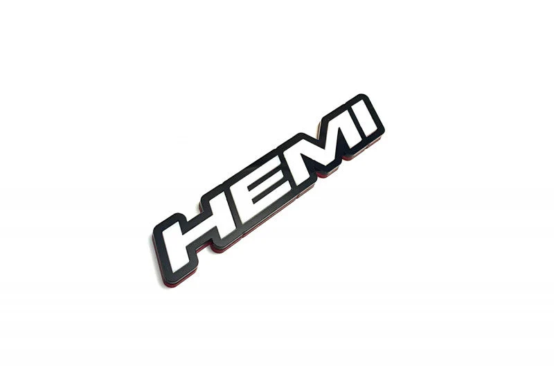 Chrysler tailgate trunk rear emblem with HEMI logo (Type 2)