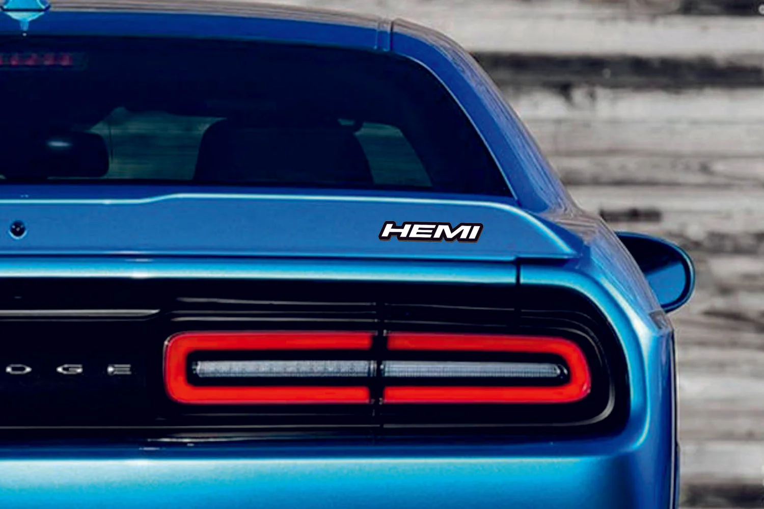 Chrysler tailgate trunk rear emblem with HEMI logo (Type 2) - Image 6