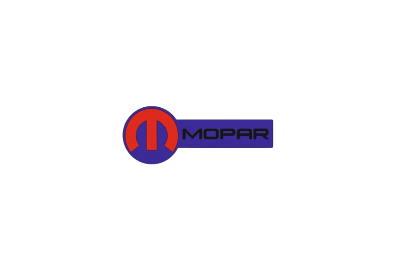 Chrysler tailgate trunk rear emblem with MOPAR logo (Type 11)