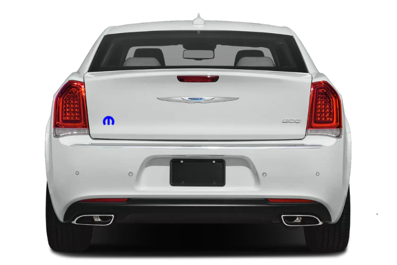 Chrysler tailgate trunk rear emblem with Mopar logo (Type Mono) - Image 2