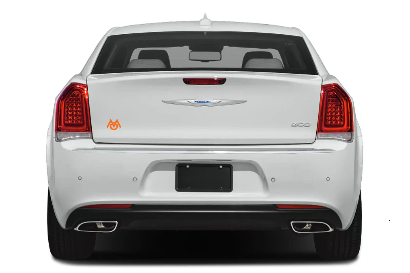 Chrysler tailgate trunk rear emblem with Mopar logo (Type Mono) (type 2) - Image 2