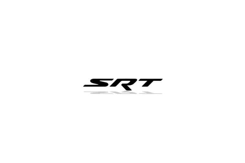 Chrysler tailgate trunk rear emblem with SRT logo (Type Mono)