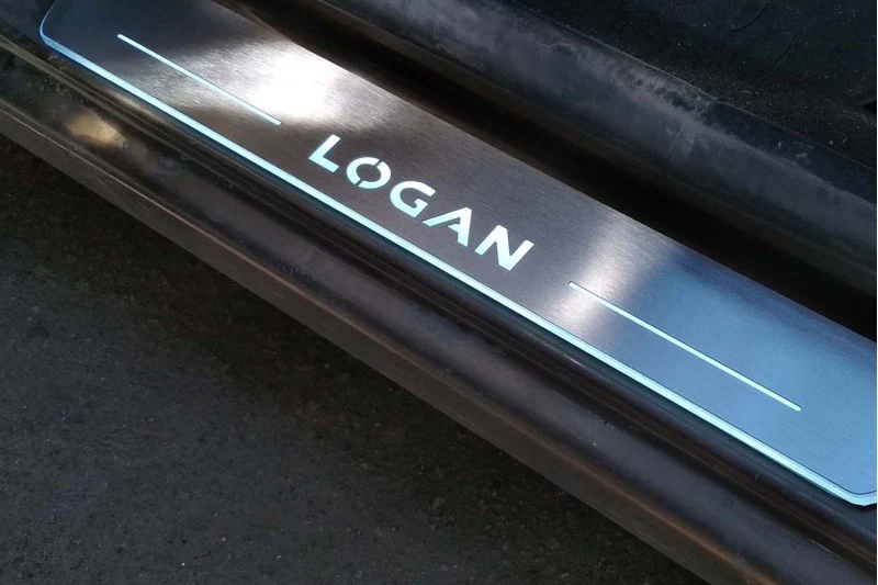 Dacia Logan II 2013-2020 Car Door Sill With Logo Logan - Image 13