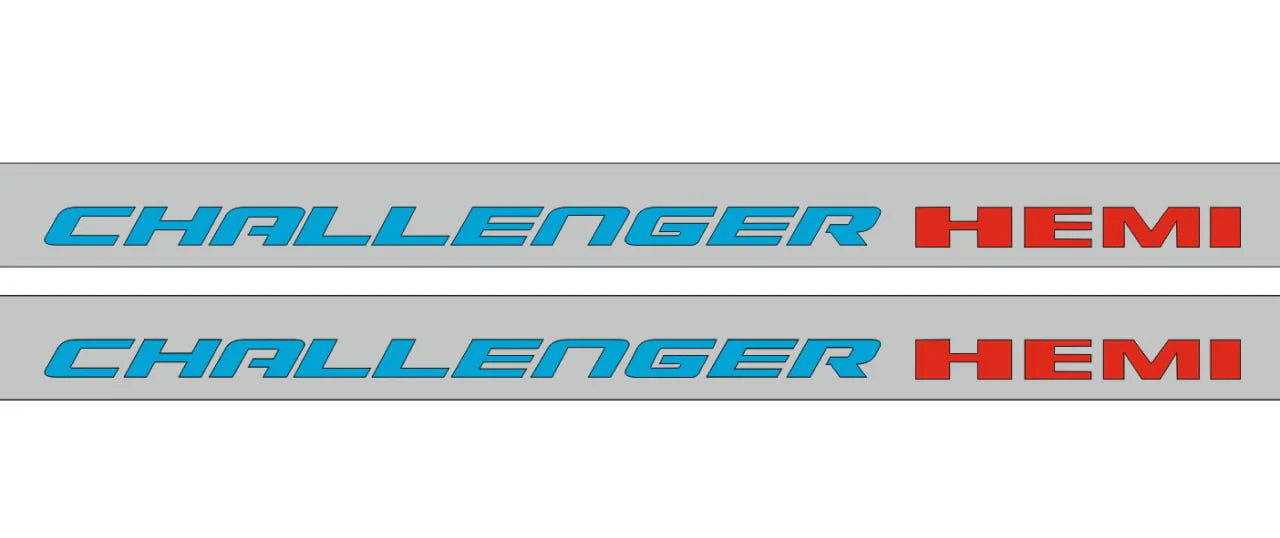 Dodge Challenger 2008+ LED Door Sills PRO With Challenger HEMI Logo - Image 2