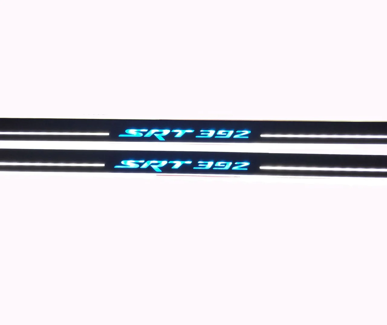 Dodge Challenger 2008+ LED Door Sills PRO With SRT 392 Logo - Image 2