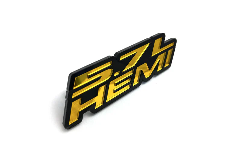 Chrysler tailgate trunk rear emblem with 5.7L Hemi logo - Image 8