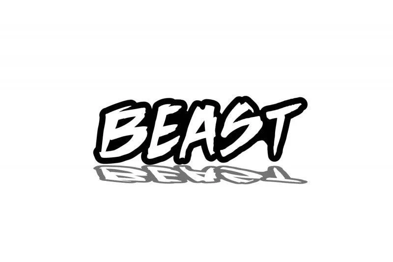 Dodge Challenger trunk rear emblem between tail lights with BEAST logo