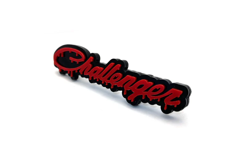 Dodge Challenger trunk rear emblem between tail lights with Challenger Blood logo - Image 4