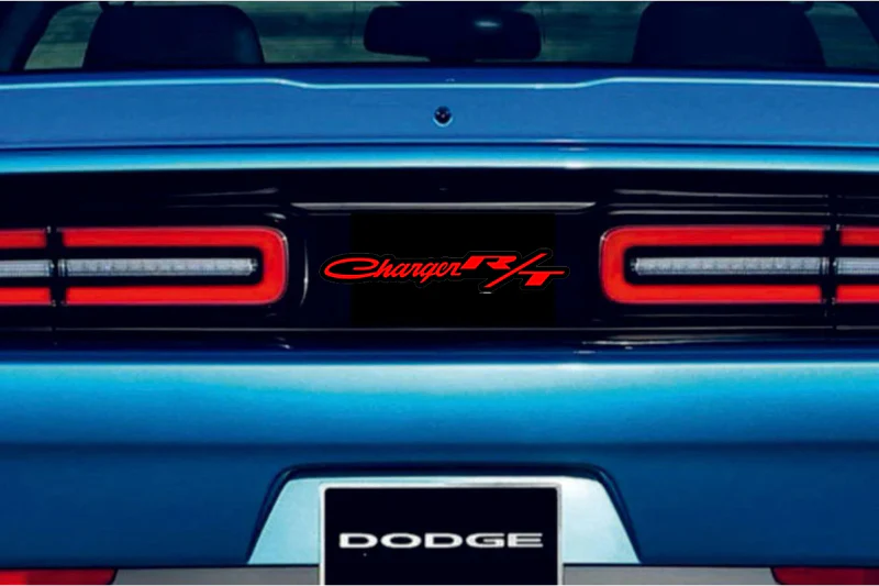 Dodge Challenger trunk rear emblem between tail lights with Charger R/T logo - Image 2