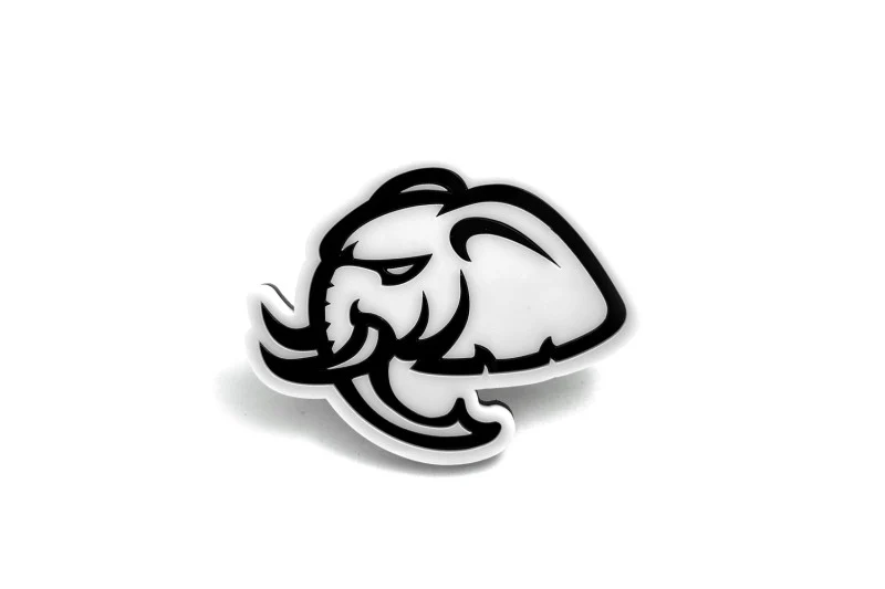 Dodge Challenger trunk rear emblem between tail lights with Hellephant logo - Image 4
