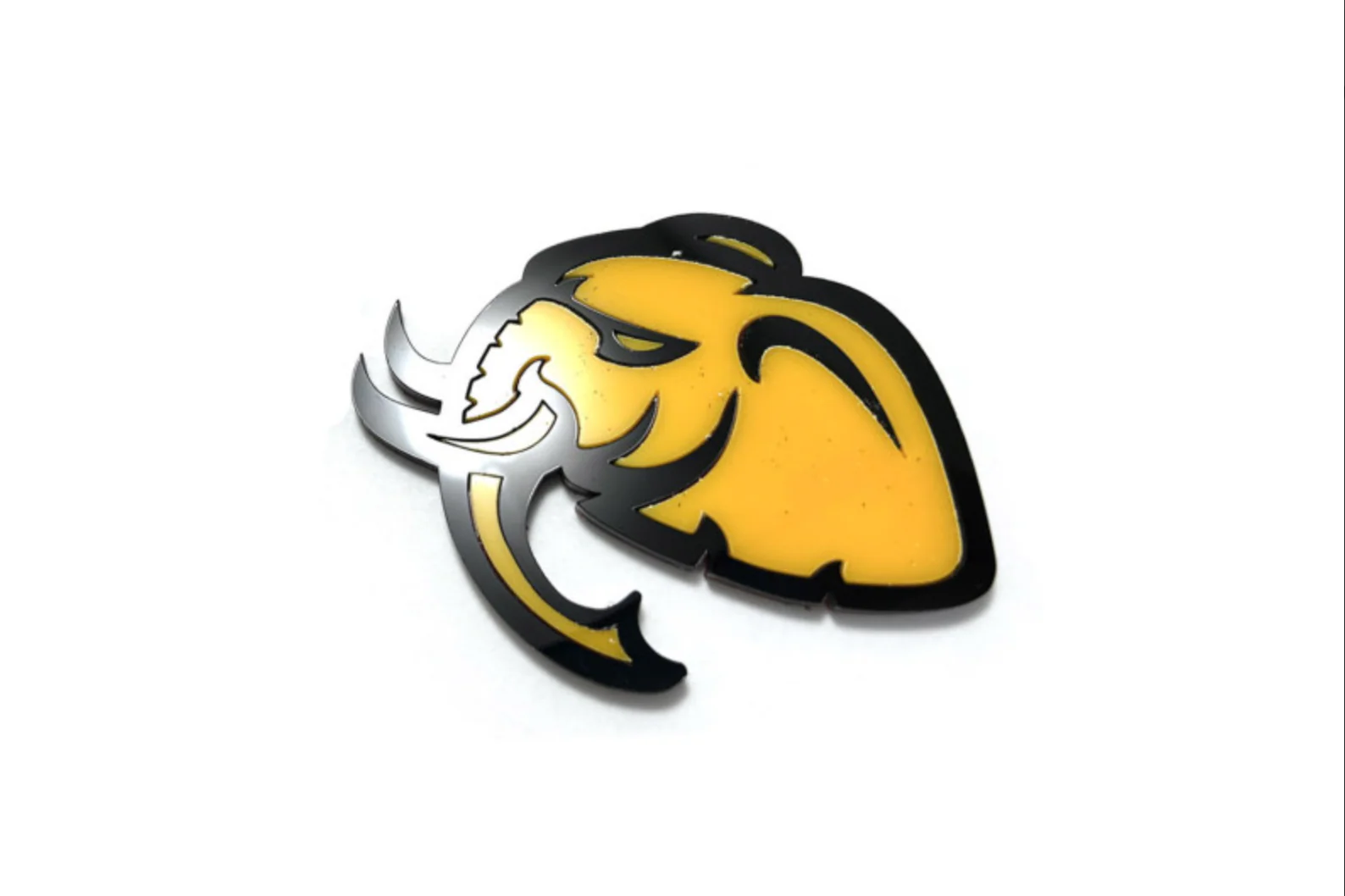 Dodge Challenger trunk rear emblem between tail lights with Hellephant logo - Image 9