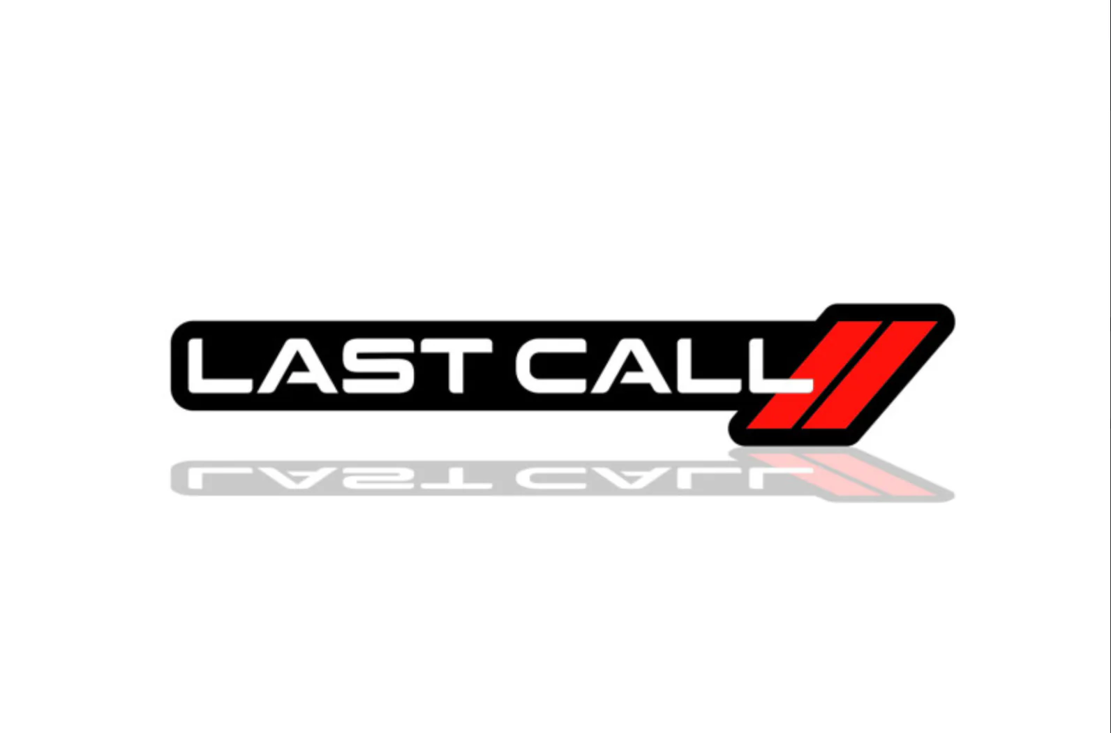 Dodge Challenger trunk rear emblem between tail lights with Last Call + logo Dodge