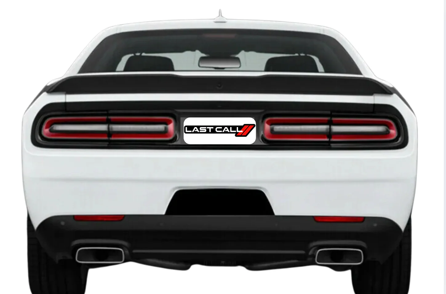 Dodge Challenger trunk rear emblem between tail lights with Last Call + logo Dodge - Image 2
