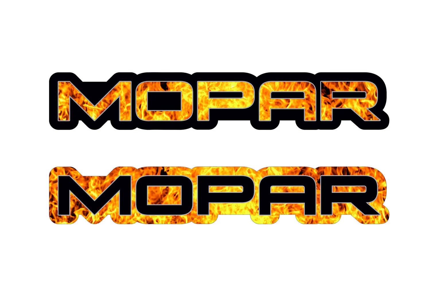 Dodge Challenger trunk rear emblem between tail lights with Mopar Fire logo - Image 3