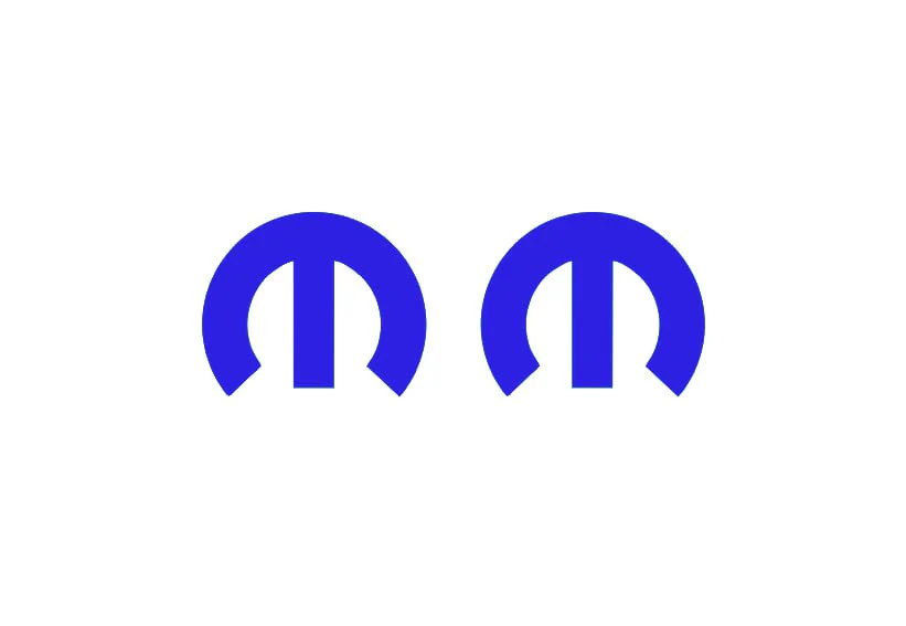 Dodge Challenger trunk rear emblem between tail lights with Mopar logo (type 20) - Image 3