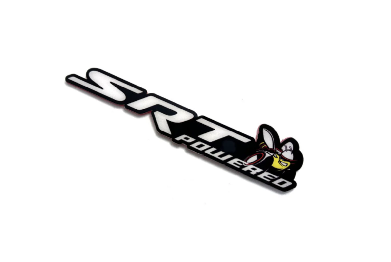 Dodge tailgate trunk rear emblem with SRT Powered + Scat Pack logo