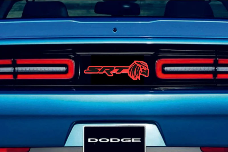 Dodge Challenger trunk rear emblem between tail lights with SRT Predator logo - Image 3