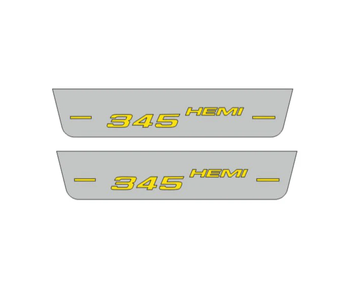 Dodge Charger 2011+ Door Sill Led Plate With 345 HEMI Logo - Image 3
