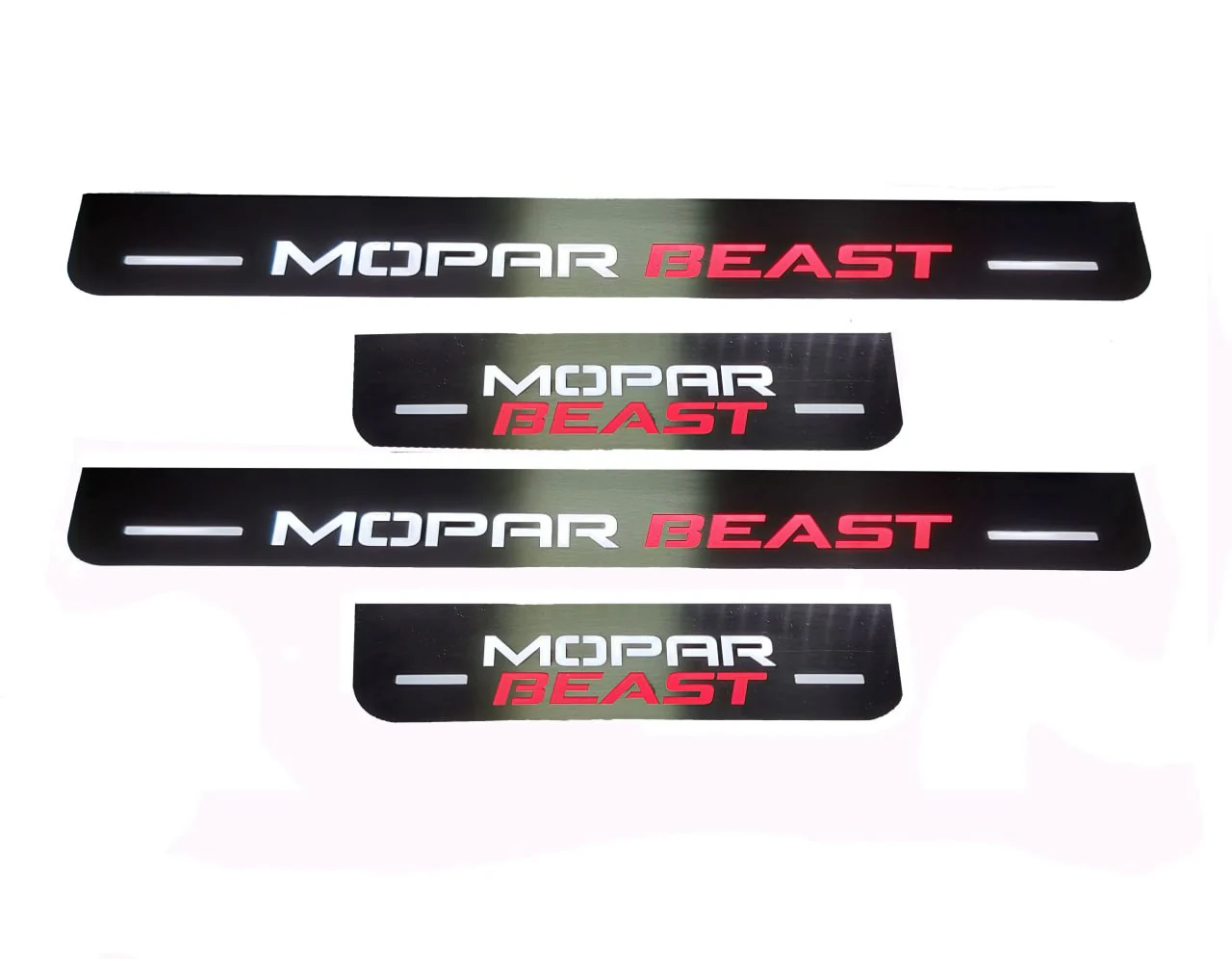 Dodge Charger 2011+ Door Sill Led Plate With MOPAR BEAST Logo