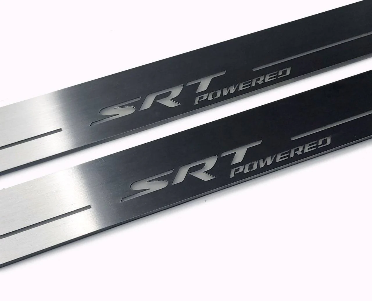 Dodge Charger 2011+ Door Sill Led Plate With SRT POWERED Logo - Image 2
