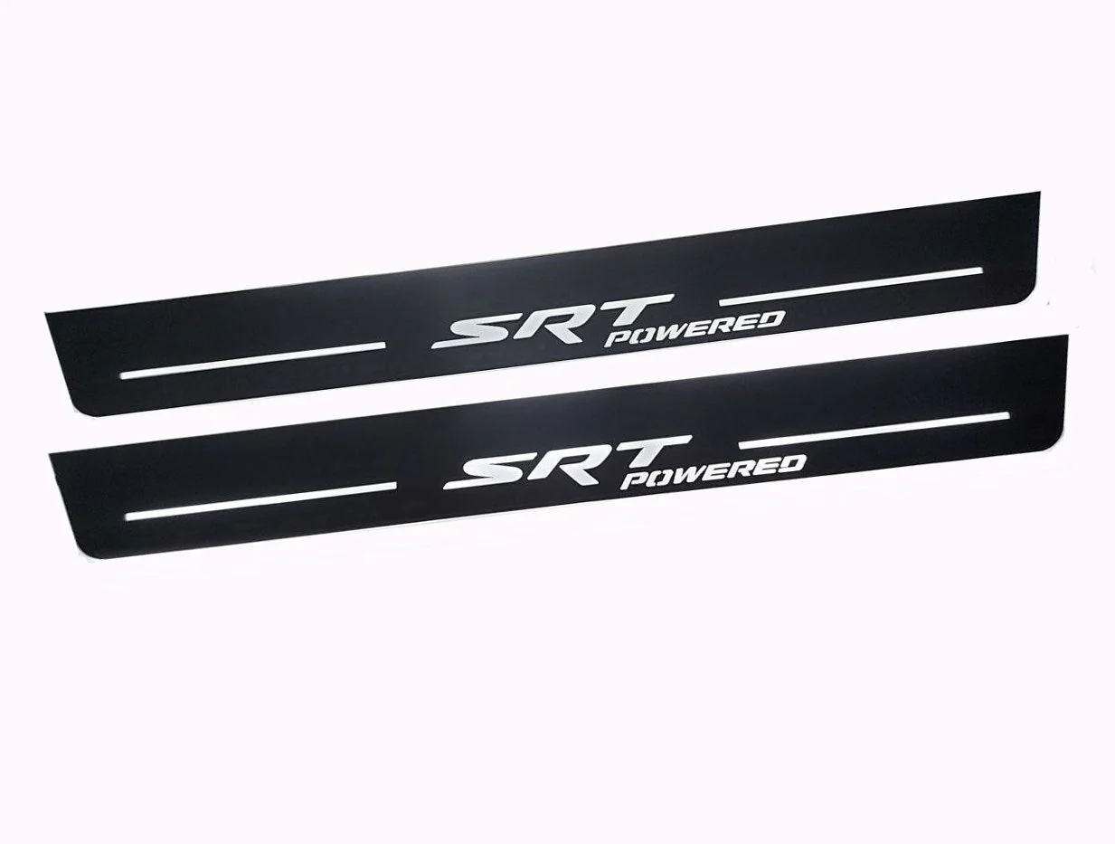Dodge Charger 2011+ Door Sill Led Plate With SRT POWERED Logo - Image 5
