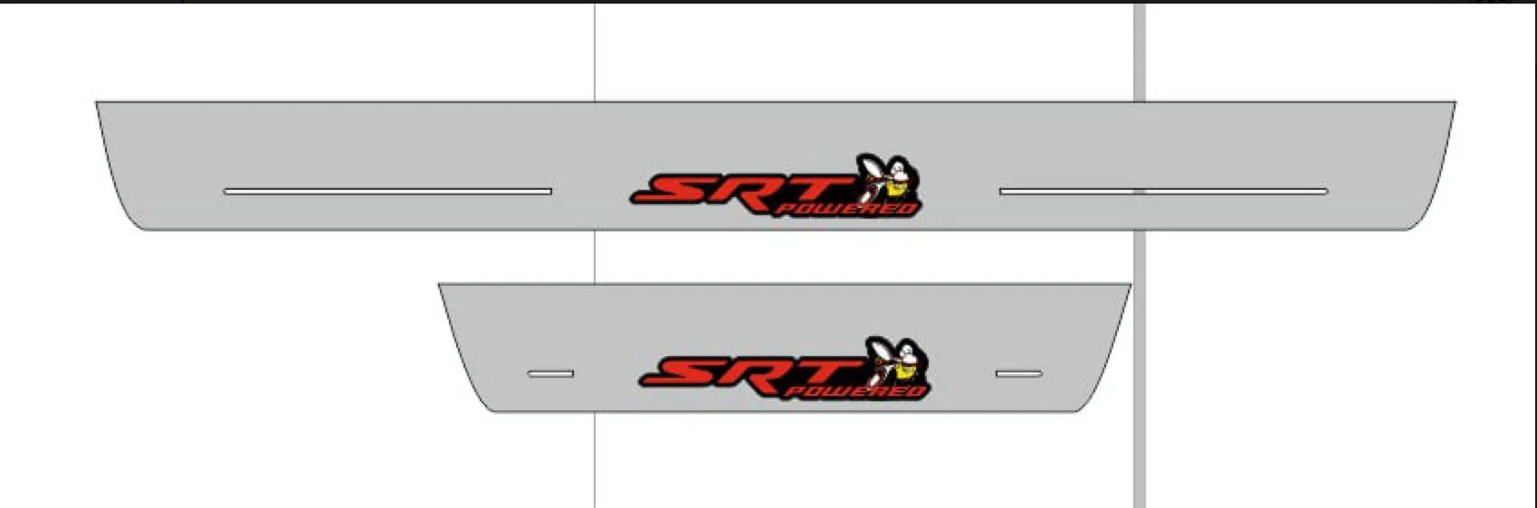 Dodge Charger 2011+ Door Sill Led Plate With SRT Powered + Scat pack Logo