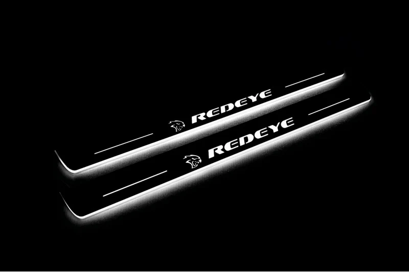 Dodge Charger 2011+ Door Sill Led Plate With SRT REDEYE Logo - Image 4