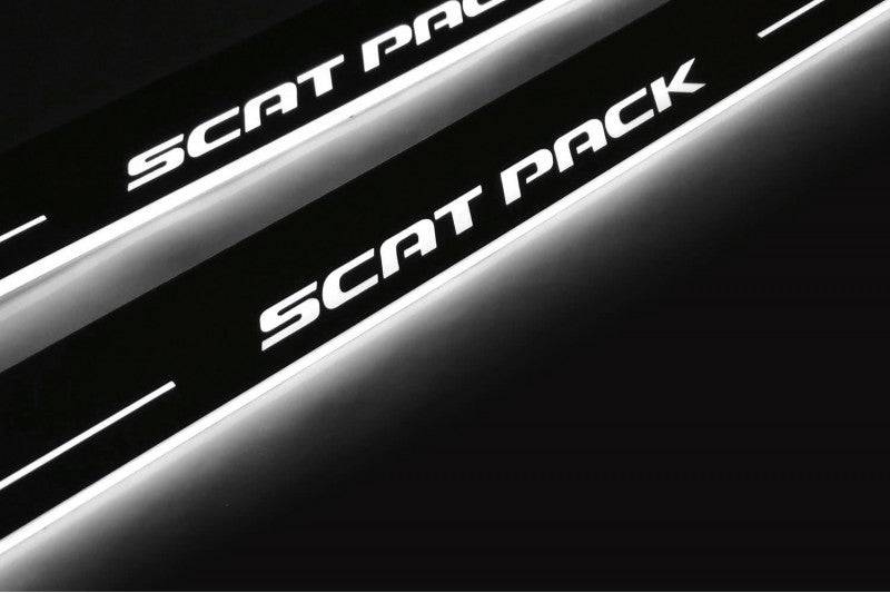 Dodge Charger 2023+ Door Sill Lights With Logo Scat Pack - Image 4