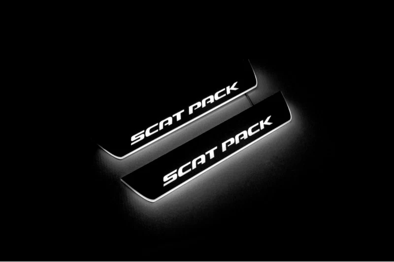 Dodge Charger 2023+ Door Sill Lights With Logo Scat Pack - Image 9