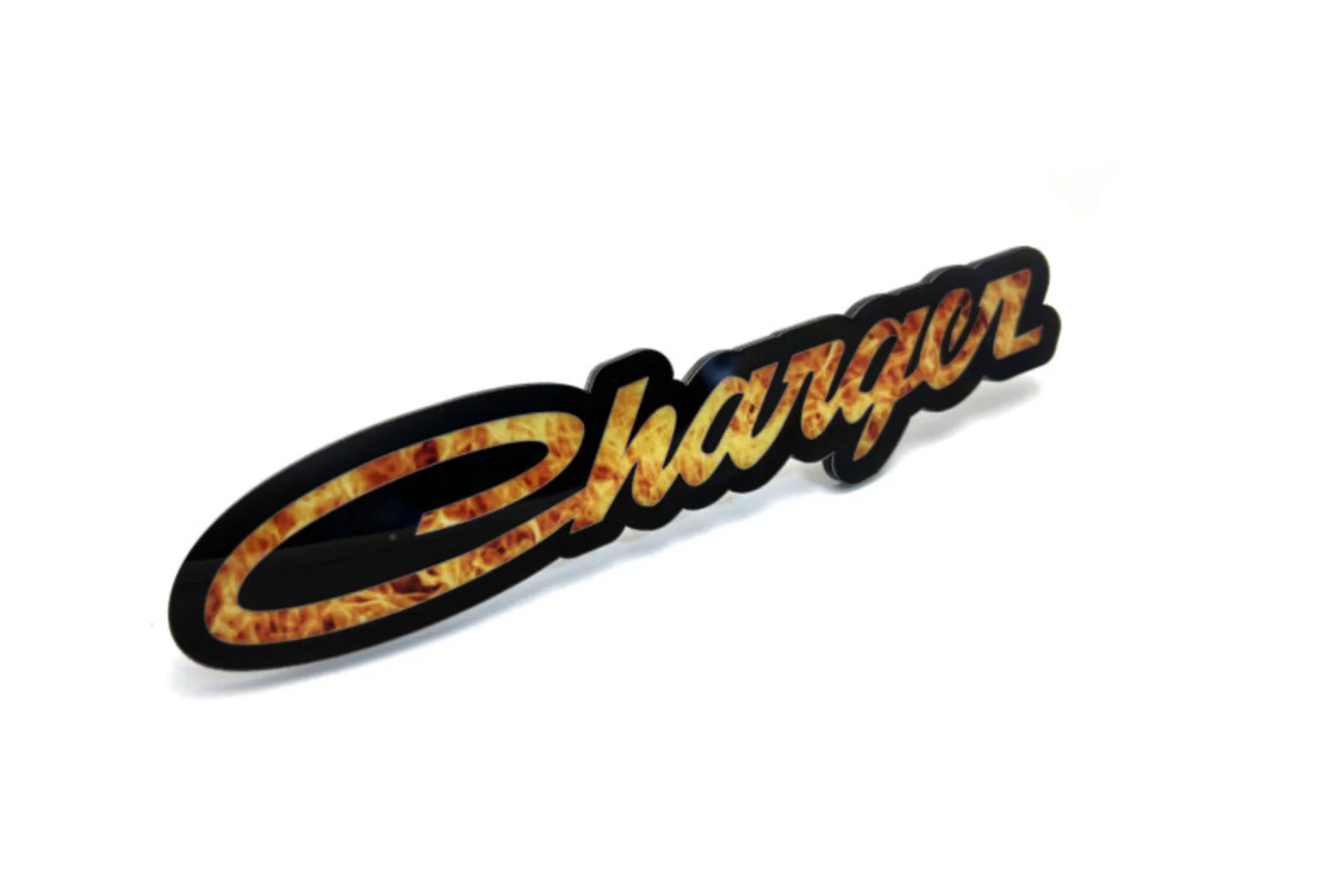 Dodge Charger Radiator grille emblem with Charger Fire logo - Image 5