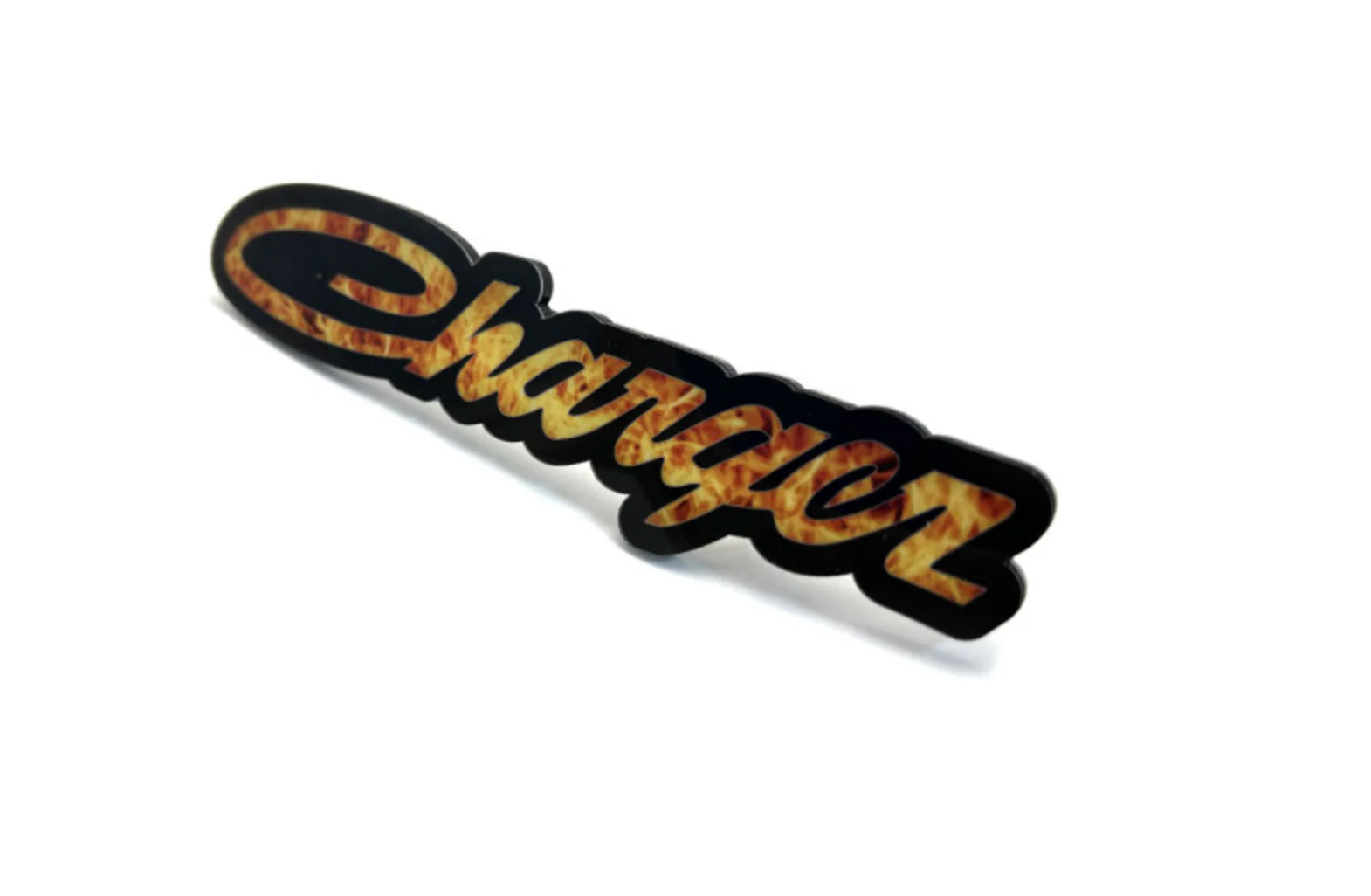 Dodge Charger Radiator grille emblem with Charger Fire logo - Image 7