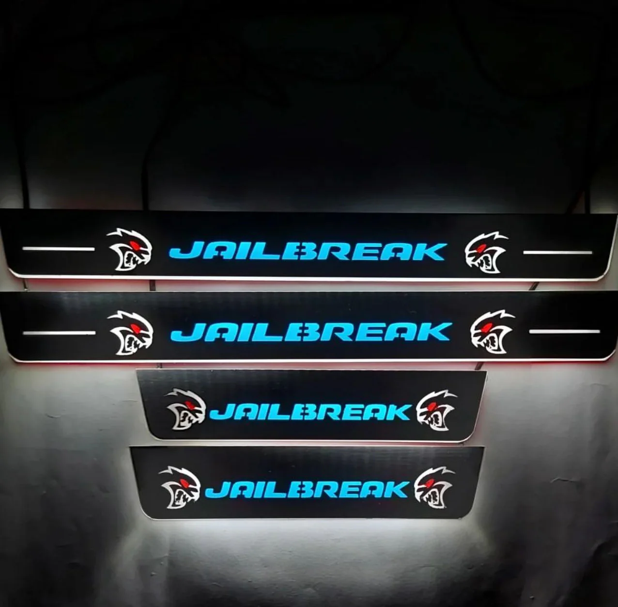 Dodge Durango 2011+ Door Sill Led Plate With JAILBREAK Logo - Image 5