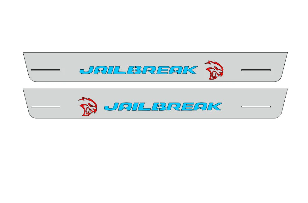 Dodge Durango 2011+ Door Sill Led Plate With JAILBREAK Logo (Type 5) - Image 2