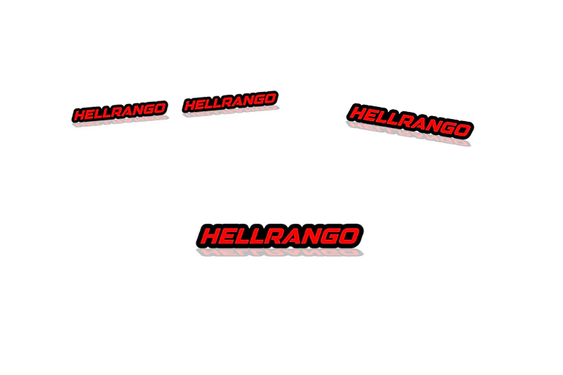 Dodge Durango Emblem & Badges set with Hellrango logo