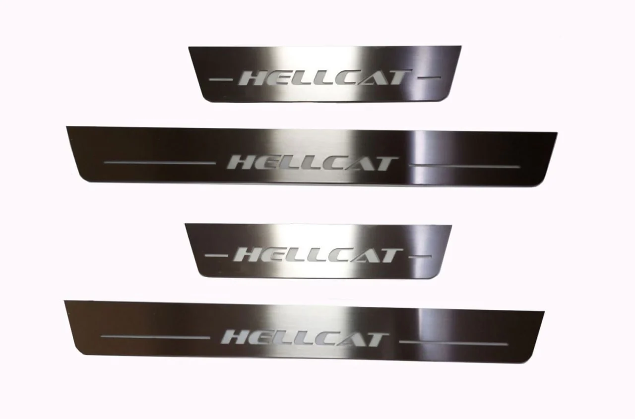 Dodge Durango III 2011+ Door Sill Led Plate With HELLCAT Logo - Image 8