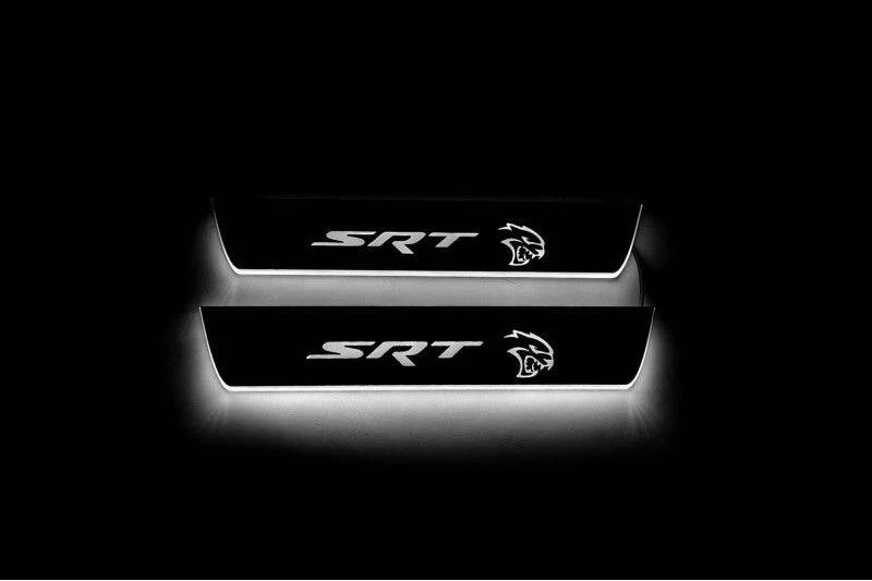 Dodge Durango III 2011+ Door Sill Led Plate With Logo SRT Hellcat - Image 7