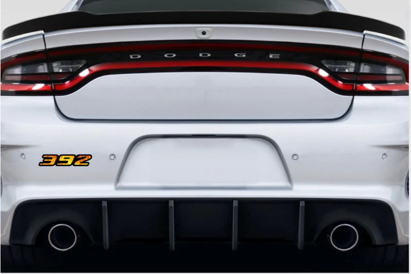 Dodge Emblem & Badge Set - Grille and Tailgate 392 Fire logo - Image 3