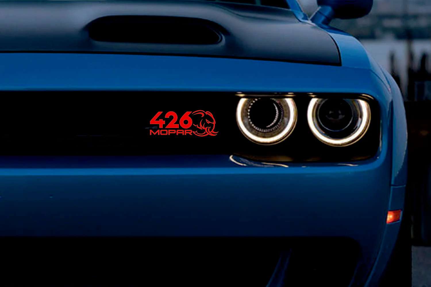 Dodge Emblem & Badge Set - Grille and Tailgate 426 Mopar Hellephant logo - Image 2